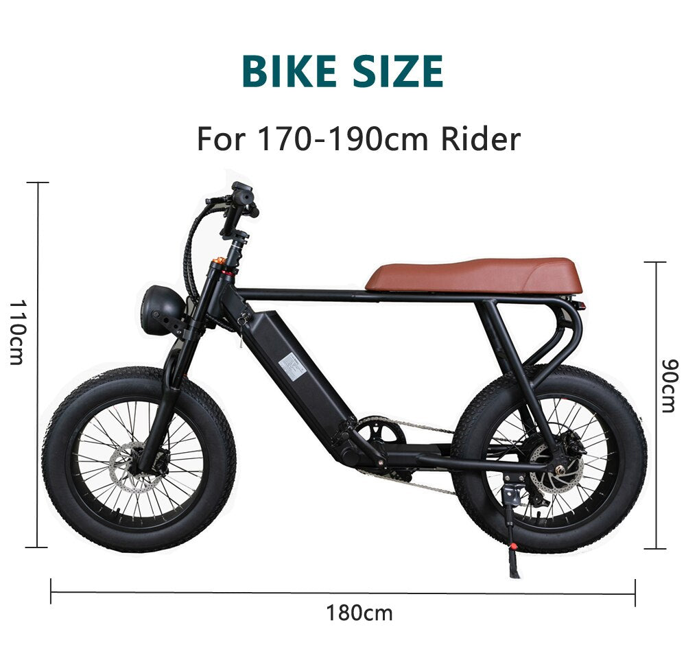 Prasino Chopper 20" 500W Electric Bike