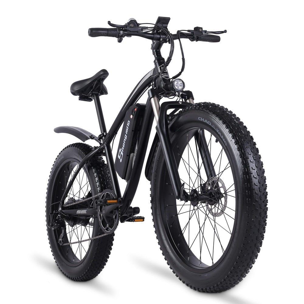 Prasino 48V 1000W Electric Hybrid Fat Tyre snow bike