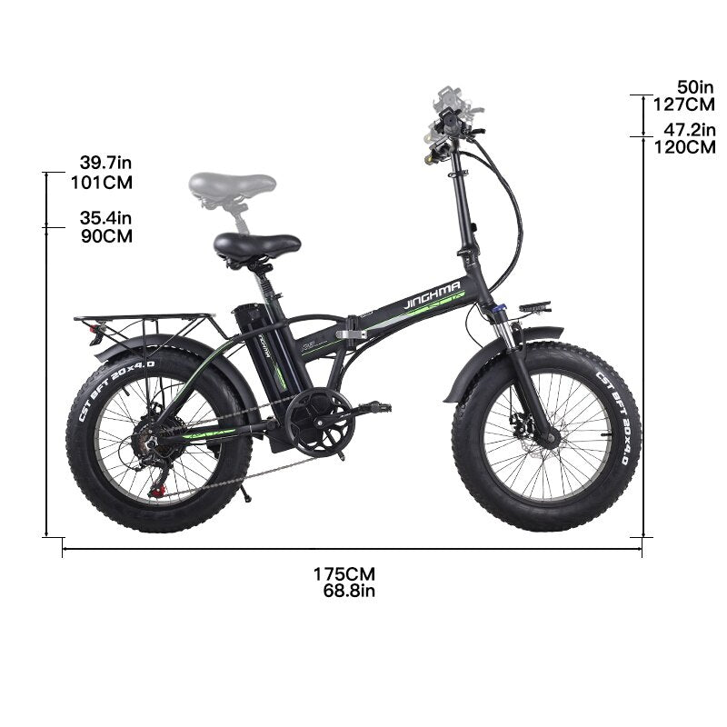 Prasino R8 Fat Tyre Electric snow bike