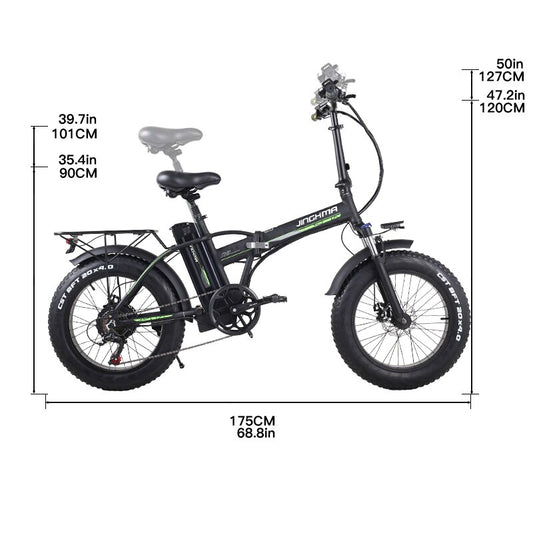 Prasino R8 Fat Tyre Electric snow bike