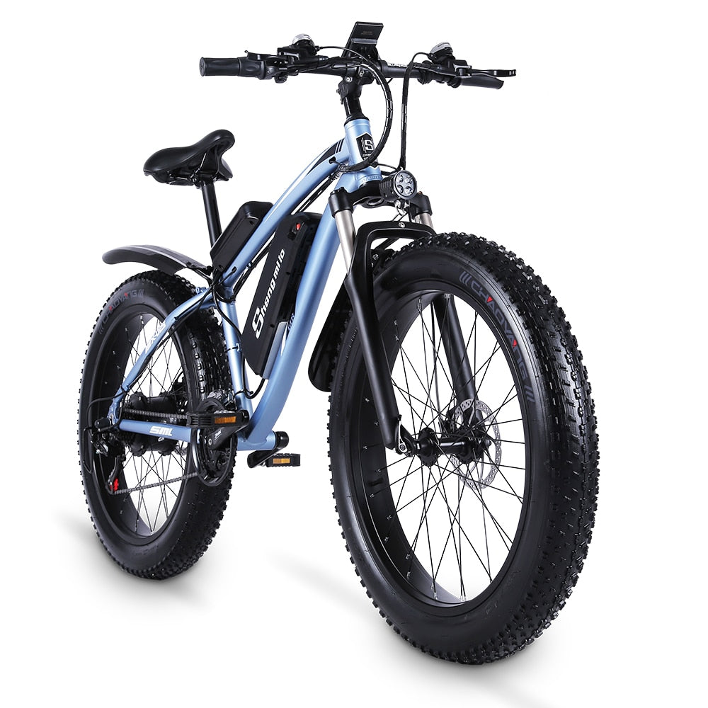 Prasino 48V 1000W Electric Hybrid Fat Tyre snow bike