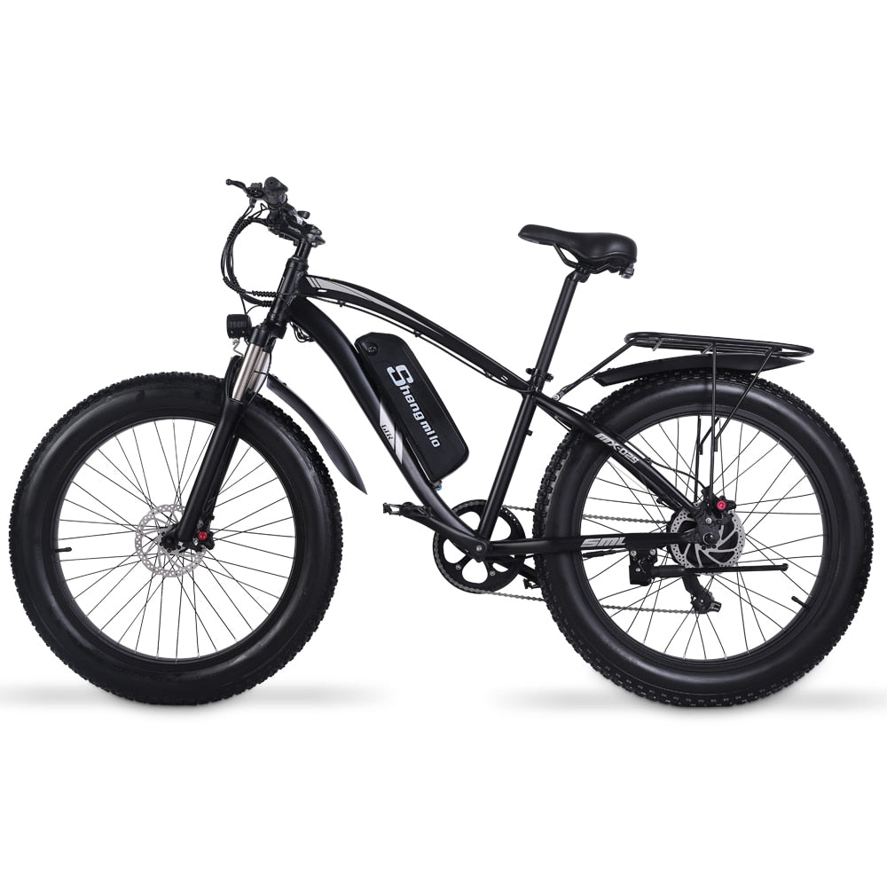 Prasino 48V 1000W Electric Hybrid Fat Tyre snow bike